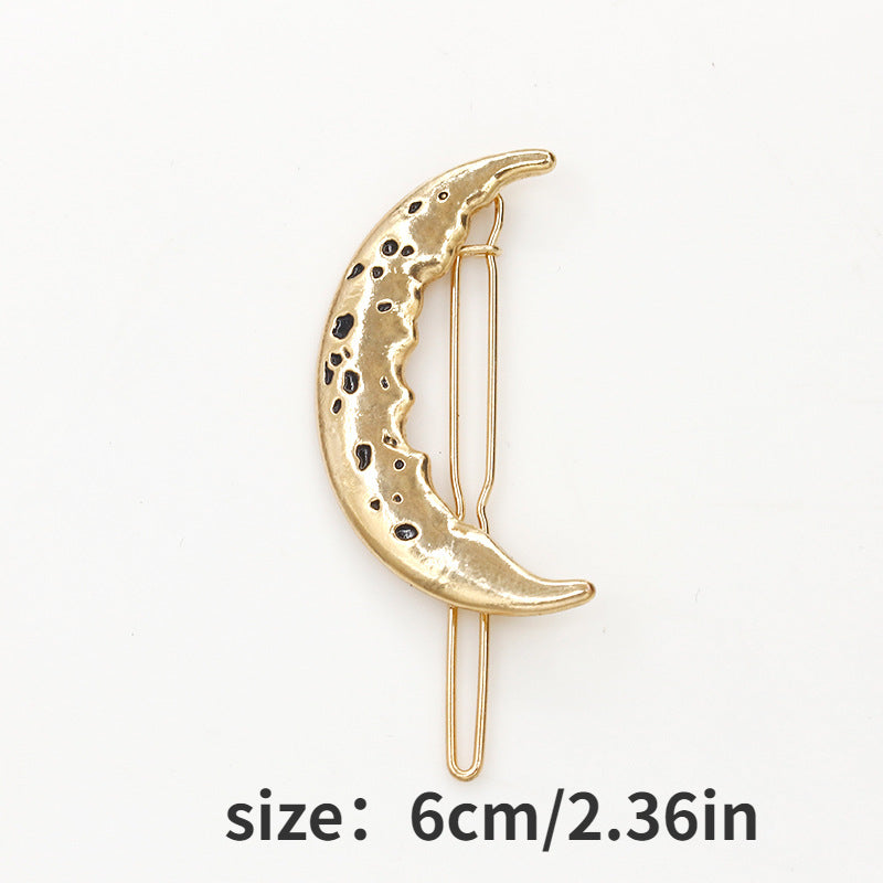 Moon Shaped Hairpins Hair Clips Decorative Hair Accessories