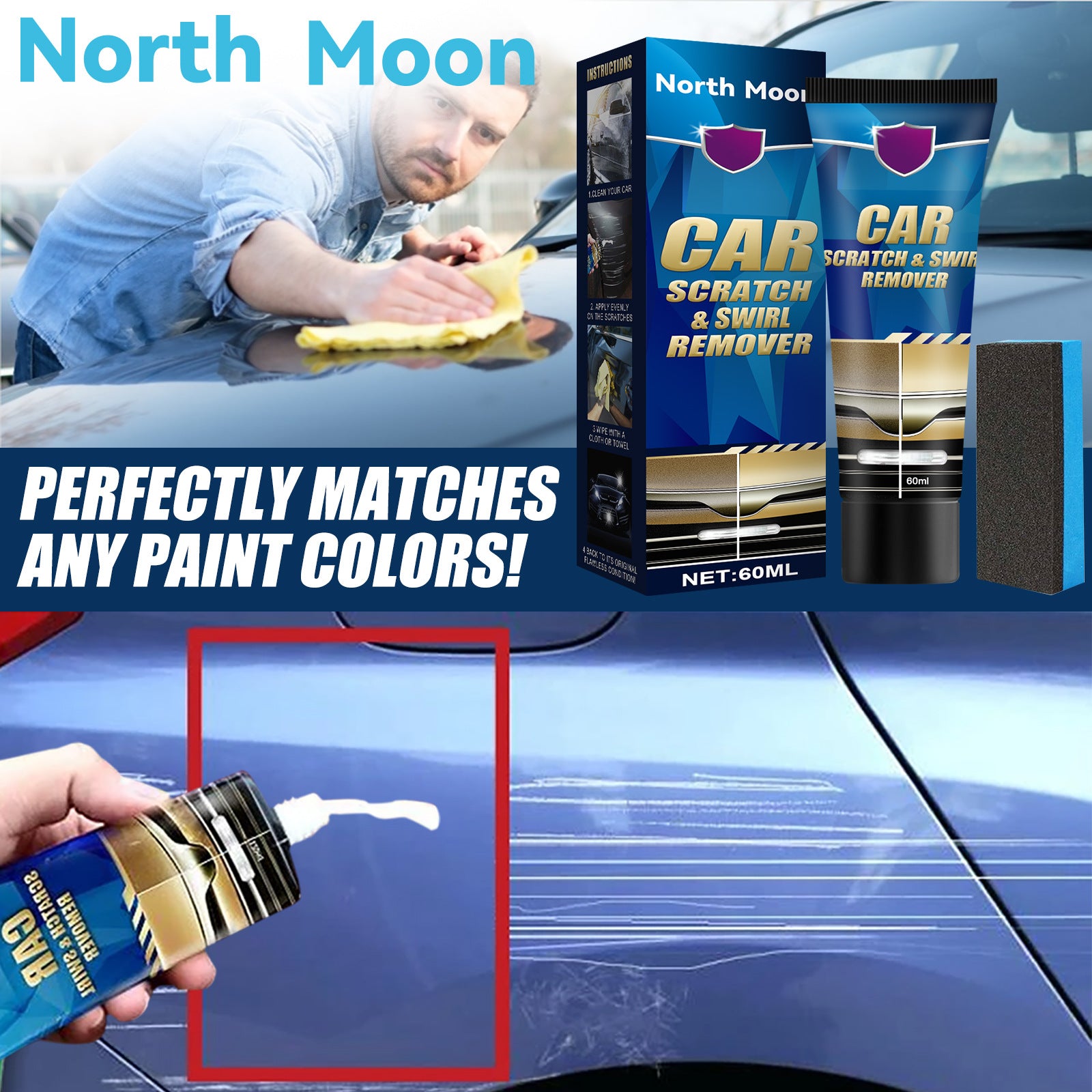Car Scratch Repair Paste - Paint Surface Scratch Polishing Wax