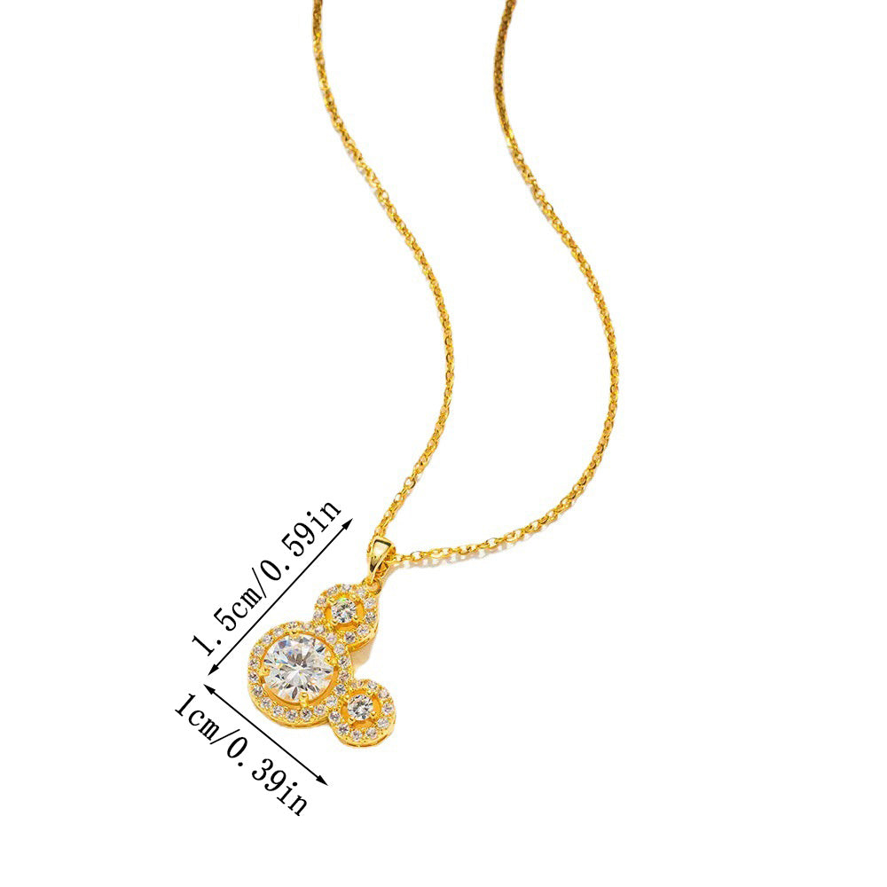 CZ Mouse Head Pendant Necklace Clavicle Chain Holiday Gift For Girls Kids