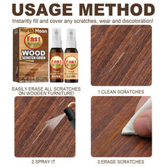 2pcs Wooden Floor Scratch Repair Agent Furniture Refurbishment Spray