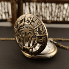 Steampunk Skull Quartz Pocket Watch Necklace Pendant For Kids