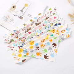 5pcs 100% Cotton Cartoon Baby Bibs Towels