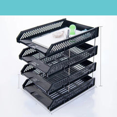 Horizontal File Tray Desktop File Column Office Supplies Storage Rack