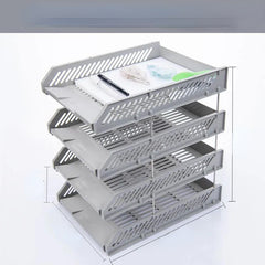 Horizontal File Tray Desktop File Column Office Supplies Storage Rack