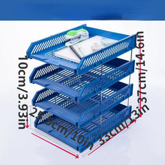 Horizontal File Tray Desktop File Column Office Supplies Storage Rack
