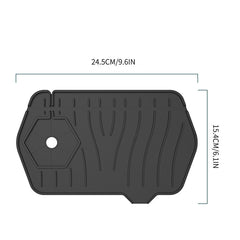 2pcs Silicone Sink Mats Faucet Self Draining Kitchen Drying