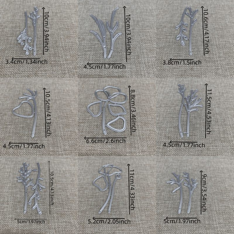 Piggy Craft Metal Cutting Dies Flower Leaf Series