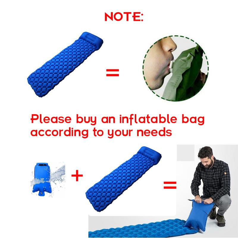 Waterproof Inflatable Sleeping Pad for Hiking Travel - Comfortable & Convenient