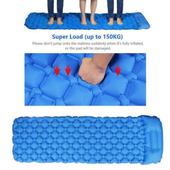 Waterproof Inflatable Sleeping Pad for Hiking Travel - Comfortable & Convenient