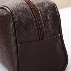 Travel Makeup Bag Cosmetic Bag With Handle PU Leather Portable Make Up Bag