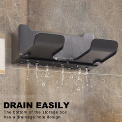 Wall Mounted Hair Dryer Organizer Punch Hair Dryer Storage Rack