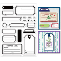 Plant Silhouette Clear Stamps Daisy Lavender Butterfly Silicone Stamp Seals