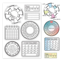 Plant Silhouette Clear Stamps Daisy Lavender Butterfly Silicone Stamp Seals