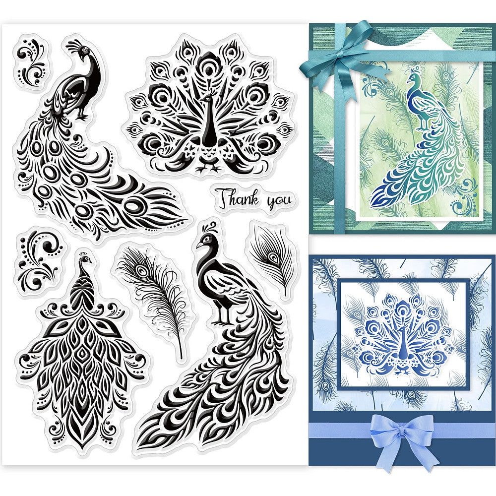 Retro Clear Stamps Floral Calendar Background Words Silicone Stamp Seals