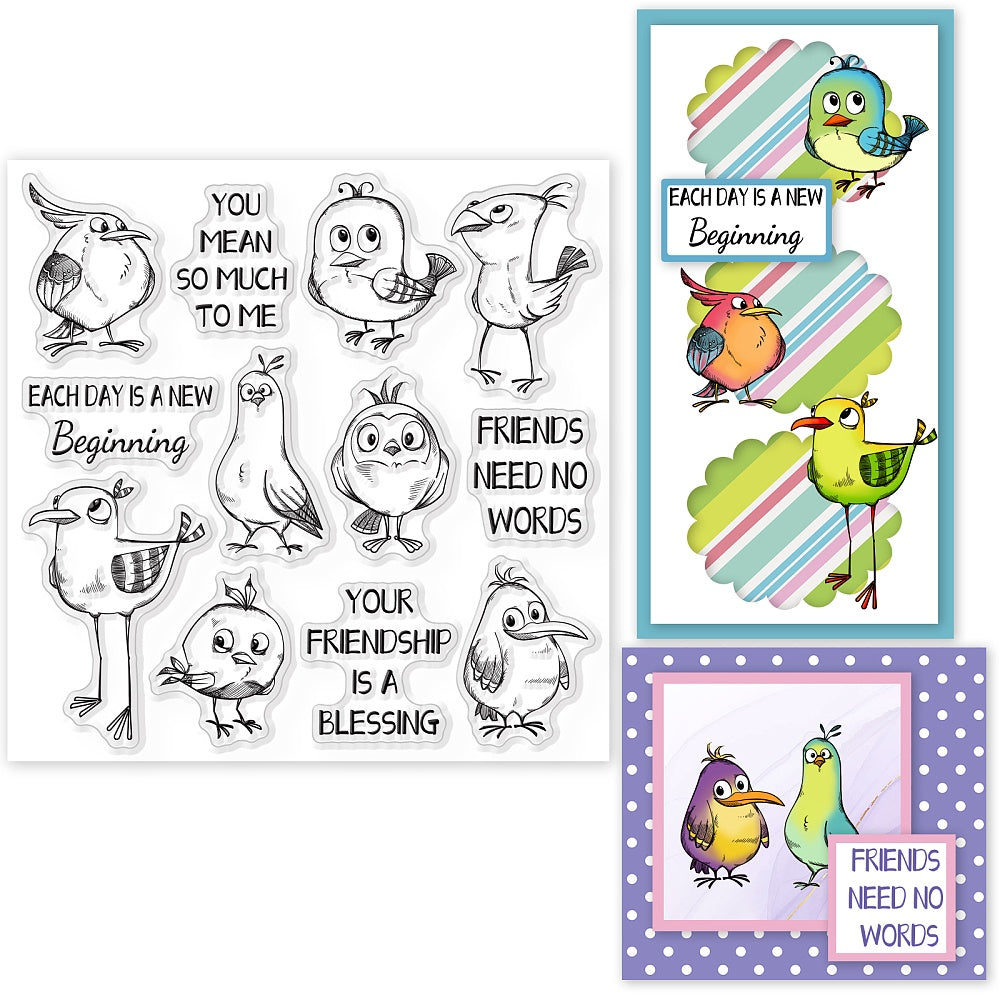 Clear Stamp Making Card Decoration Flower Animal Background Silicone