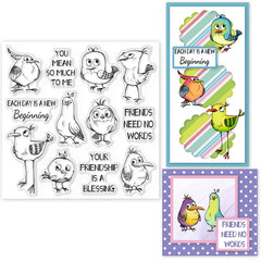 Clear Stamp Making Card Decoration Flower Animal Background Silicone