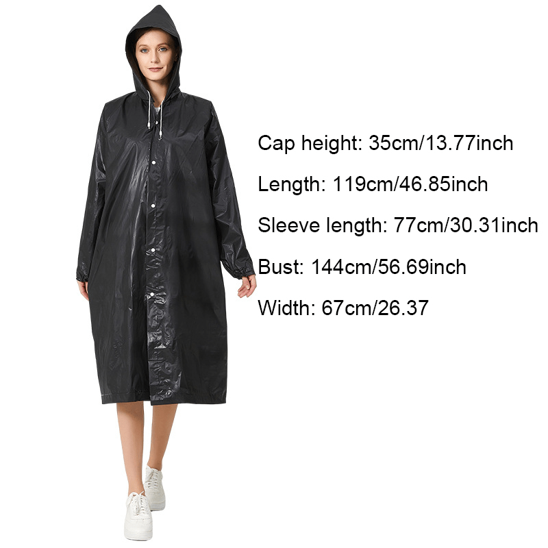 2pcs Reusable Rain Ponchos for Men and Women Stay Dry in Style