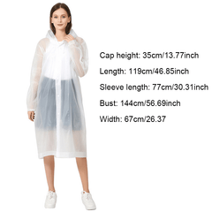 2pcs Reusable Rain Ponchos for Men and Women Stay Dry in Style