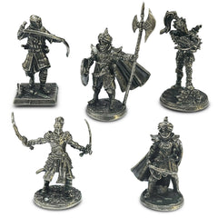 Copper Metal Warrior Arab Knight Soldier Model for Board Games Car Decoration