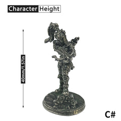 Copper Metal Warrior Arab Knight Soldier Model for Board Games Car Decoration