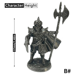 Copper Metal Warrior Arab Knight Soldier Model for Board Games Car Decoration