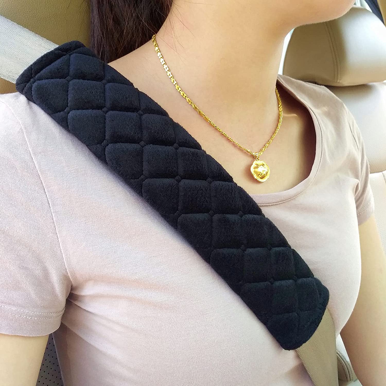 Seat Belt Cushion Seatbelt Cover Soft Auto Shoulder Pad Car Interior
