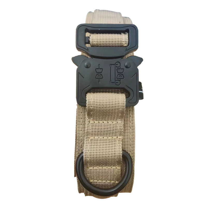 Military Tactical Dog Collar with Metal Buckle and Handle