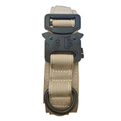 Military Tactical Dog Collar with Metal Buckle and Handle