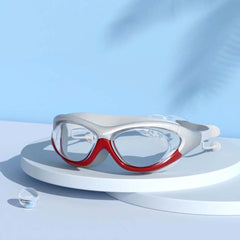 Large Frame Waterproof Swim Goggles Plating Swim Glasses