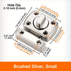 Home Security Door Lock Rotate Bolt Latch Gate Latches Door Slide Lock