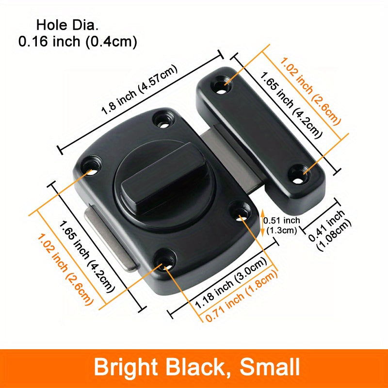 Home Security Door Lock Rotate Bolt Latch Gate Latches Door Slide Lock