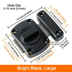 Home Security Door Lock Rotate Bolt Latch Gate Latches Door Slide Lock
