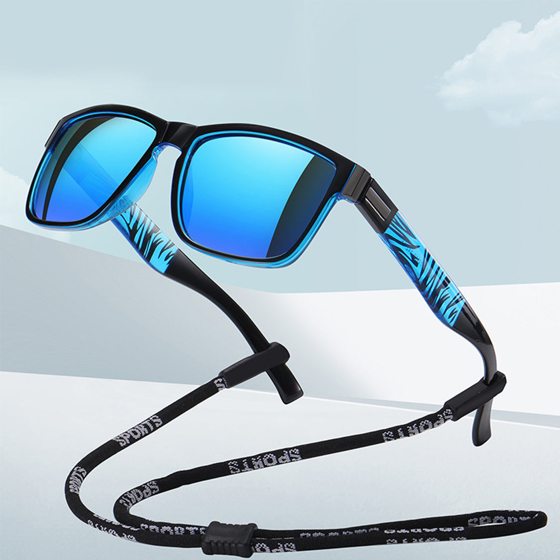 Square Polarized Sports Sunglasses UV400 Sun Shades