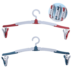 2pcs Portable Folding Clothes Hanger Travel Clothes Hanger Stretch Drying Rack