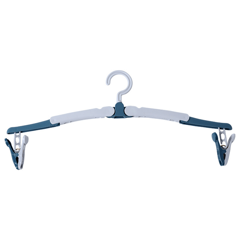 2pcs Portable Folding Clothes Hanger Travel Clothes Hanger Stretch Drying Rack