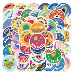 50PCS Reward Stickers For Good Job Vinyl Waterproof Stickers