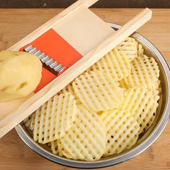Potato Slicer Cut Potato Grid Wipe Grid Vegetable Cutter Red