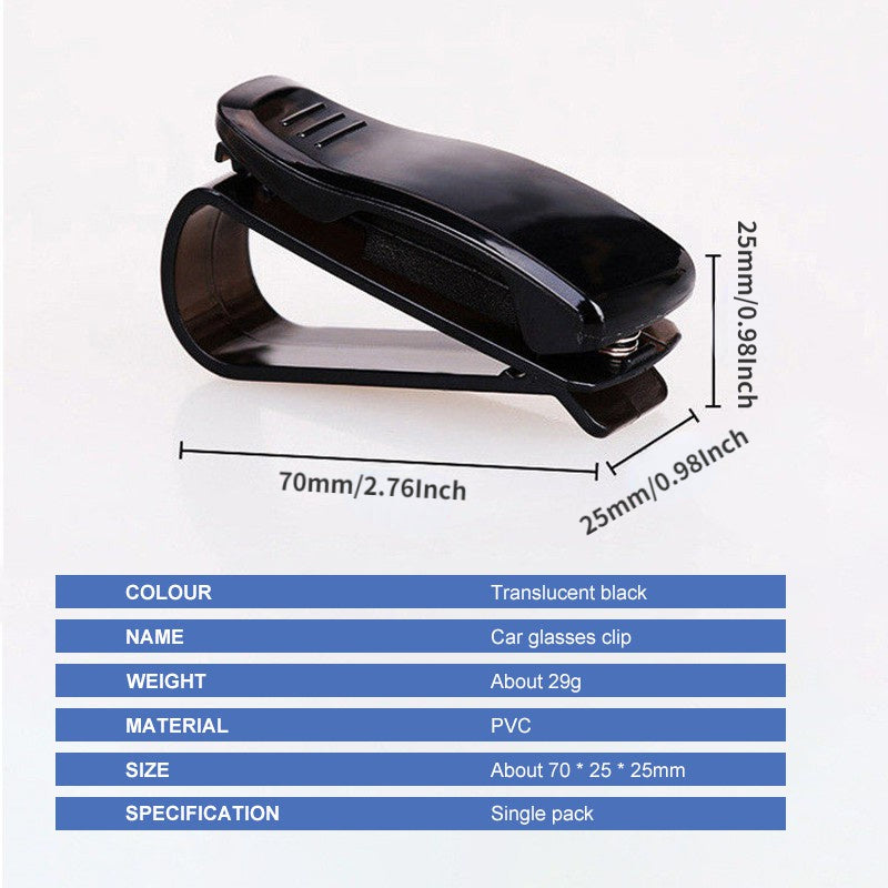 Car Sunglasses Holder Fastener Clips Ticket Card Eyeglasses Clips