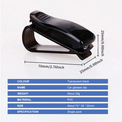 Car Sunglasses Holder Fastener Clips Ticket Card Eyeglasses Clips