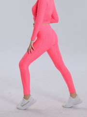 Honeycomb Butt Lifting Leggings High Waist Yoga Pants