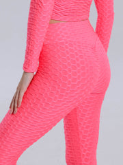 Honeycomb Butt Lifting Leggings High Waist Yoga Pants