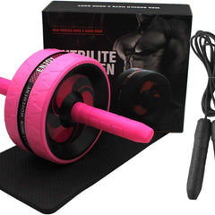 Abdomen Roller with Knee Pad and Jump Rope for Home Gym Workout