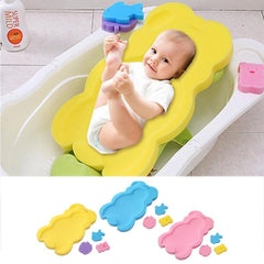 Baby Sponge Mat Baby Care Supplies Shower Cradle Baby Bath Mat Cushion