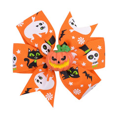 Pumpkin Ghost Bat Decor Hair Clips Halloween Decorative Hair Accessories