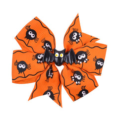 Pumpkin Ghost Bat Decor Hair Clips Halloween Decorative Hair Accessories