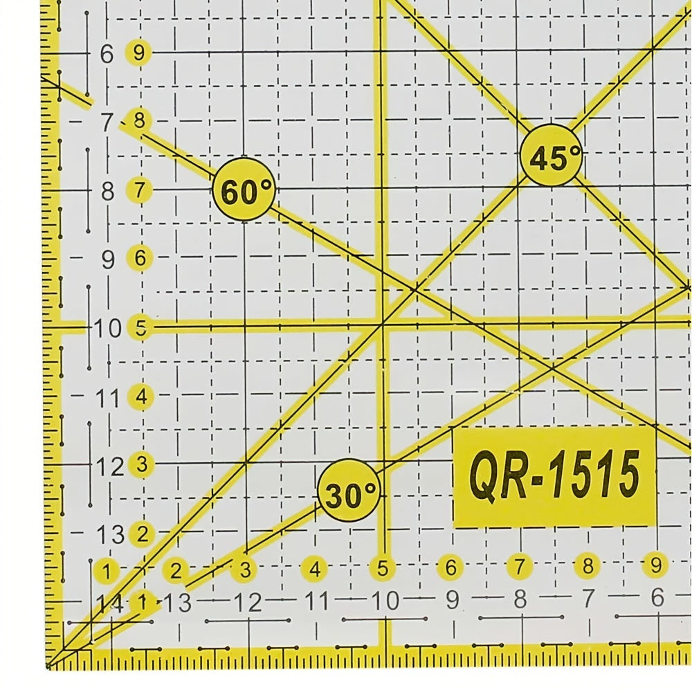 DIY Sewing Quilting Tool Square Quilting Ruler Cutting Ruler 15 X