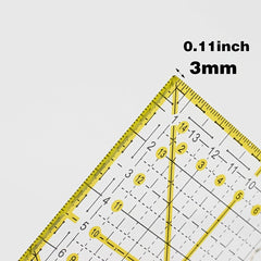 DIY Sewing Quilting Tool Square Quilting Ruler Cutting Ruler 15 X