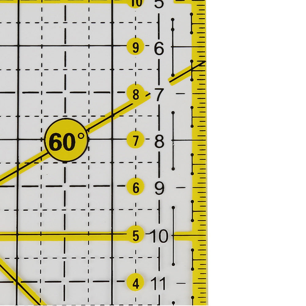 DIY Sewing Quilting Tool Square Quilting Ruler Cutting Ruler 15 X