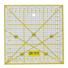 DIY Sewing Quilting Tool Square Quilting Ruler Cutting Ruler 15 X