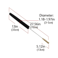 Dryer Vent Cleaner Kit - Flexible Vent Trap Cleaning Brush
